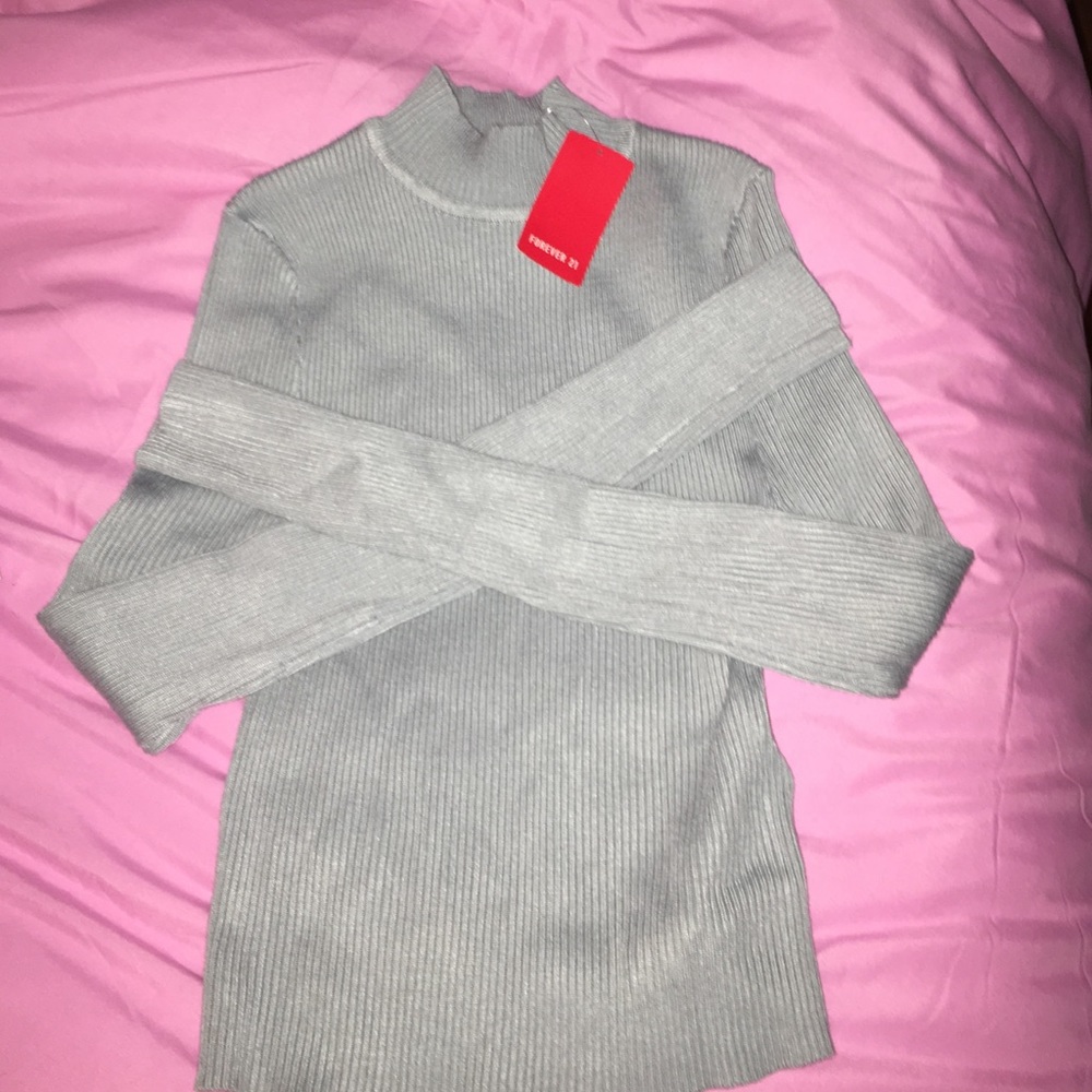 Dusty blue sweater top!