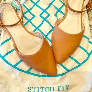 NWT Size 7 flats with ankle wrap from Stitch Fix