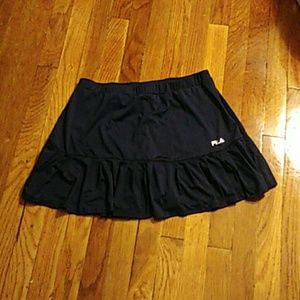 FILA dark blue tennis skort, shorts underneath