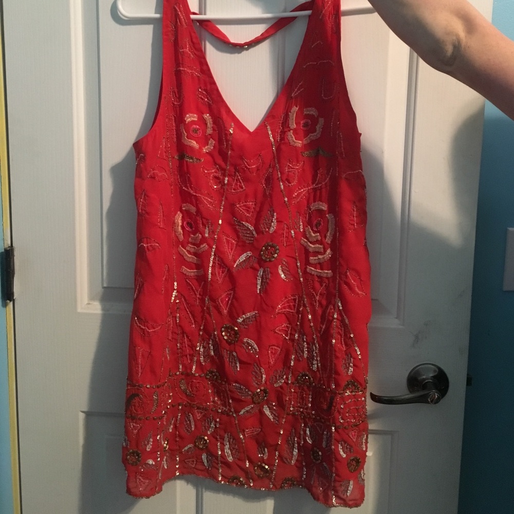 heavily beaded dress