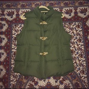 J Crew Rope Toggle Puffer Vest