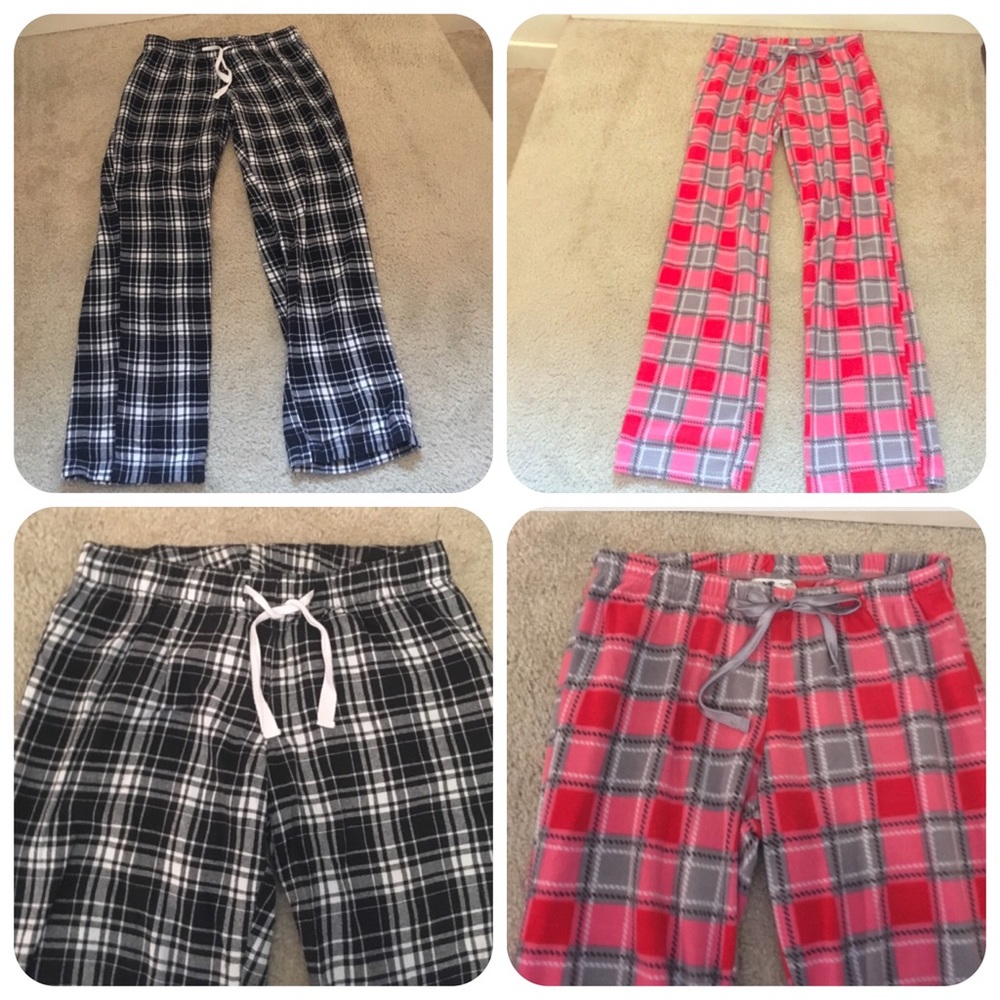 2 Plaid PJ pants