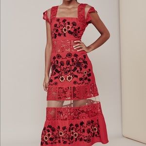 For Love and Lemons Cecelia Dress Red