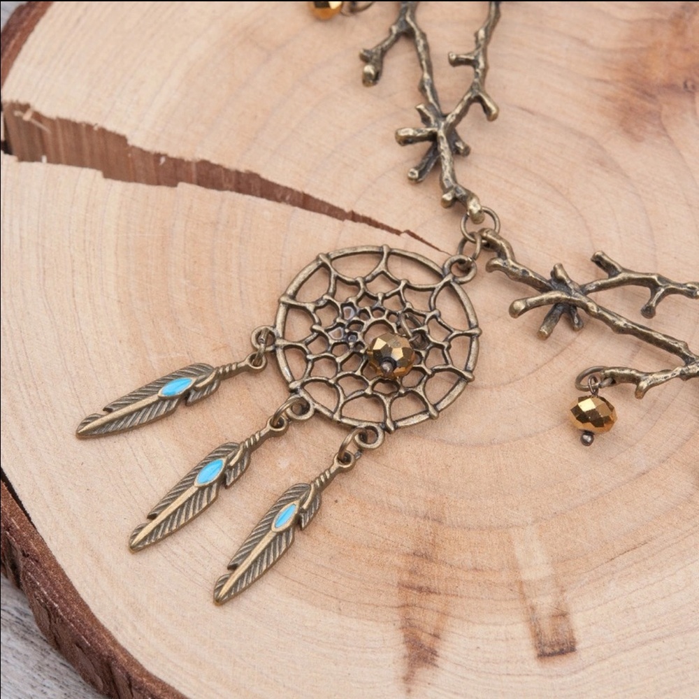 LAST ONE**SALE🍂Vintage Dreamcatcher Necklace🍂 - Picture 2 of 5