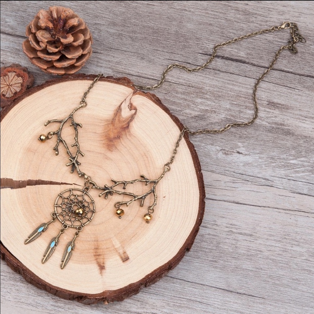 LAST ONE**SALE🍂Vintage Dreamcatcher Necklace🍂 - Picture 3 of 5