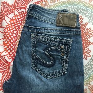 Sliver blue jeans