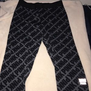 Pink Victoria Secret Crop leggings