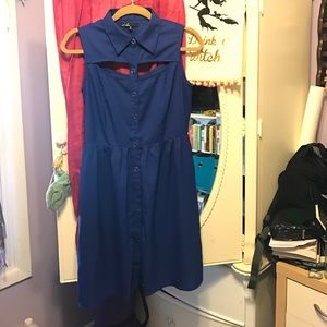 A Peek of Blue Dress from MODCLOTH