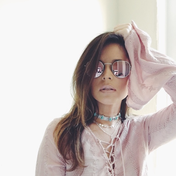 Kiley Round Mirrored Aviator Sunnies Sunglasses - Picture 3 of 6