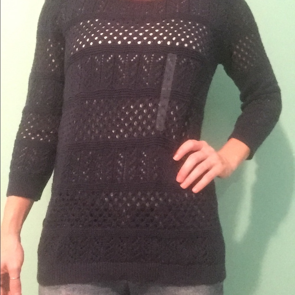 Ann Taylor LOFT Navy Sweatshirt