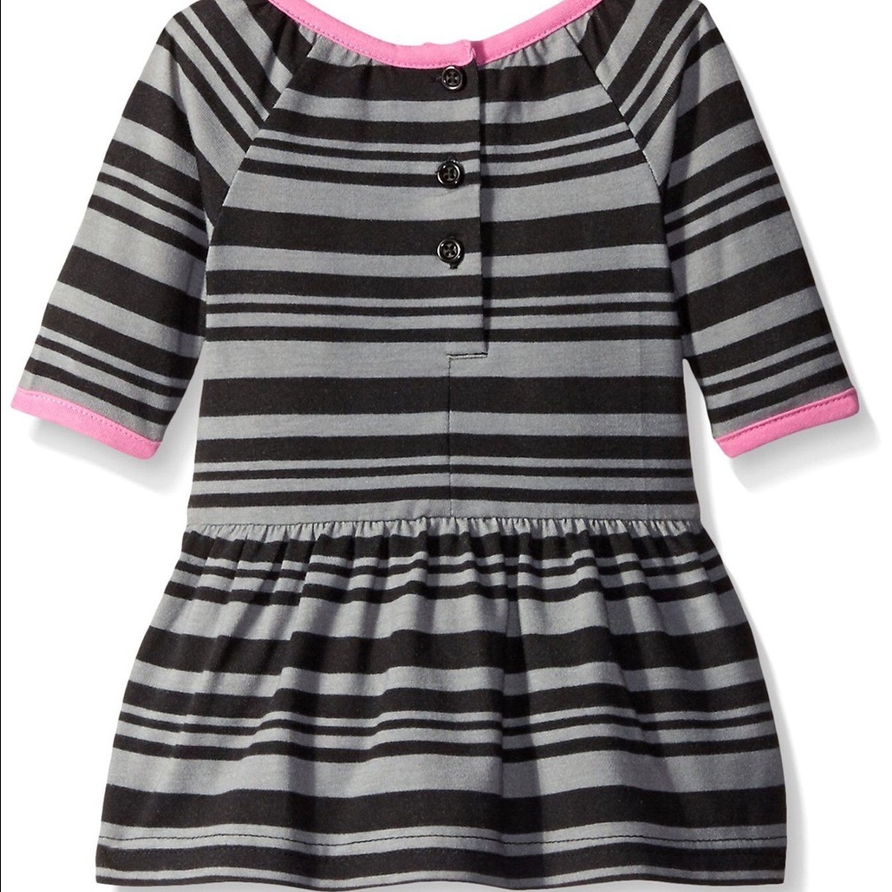 Marmellata Little Girls Blue Striped Knit Dress 3T