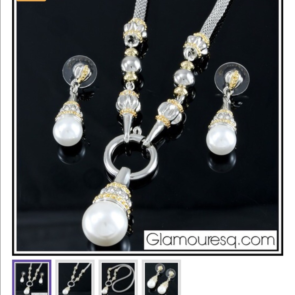 18K Gold High End Jewelry & Mother of Pearls Set