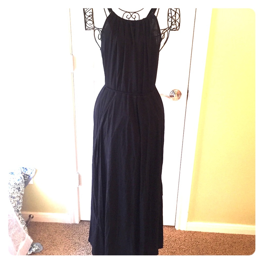 GAP black maxi dress