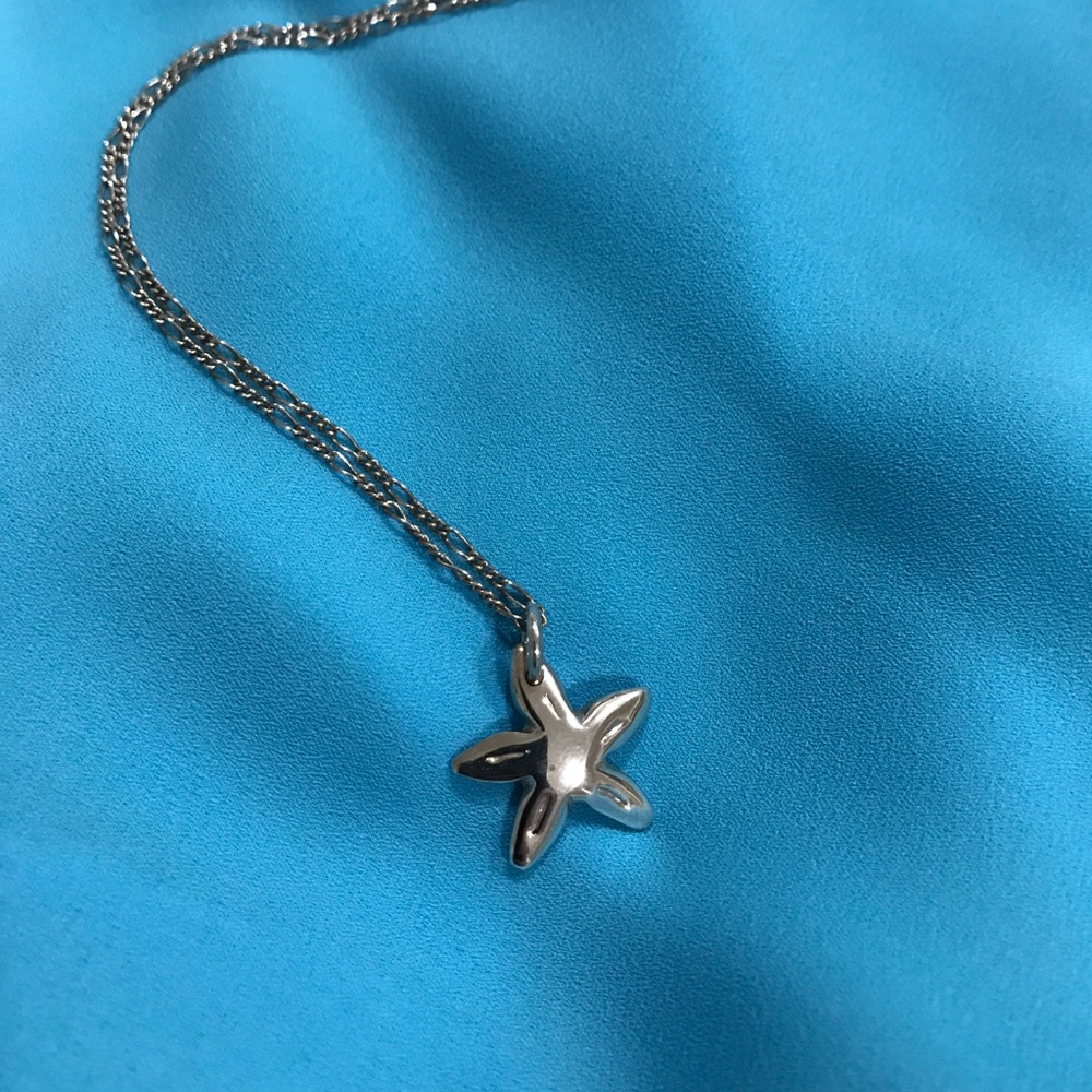 Sterling Silver Starfish Charm Necklace