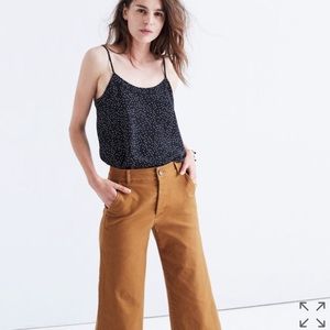 Madewell Silk Inset Cami in Scatterdot