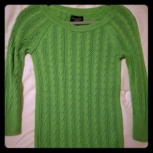 Cable Knit 3/4 Sleeve Sweater
