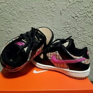 TODDLER GIRL'S LIL NIKE DUNK LOW '05 HEMP/PINK FIR