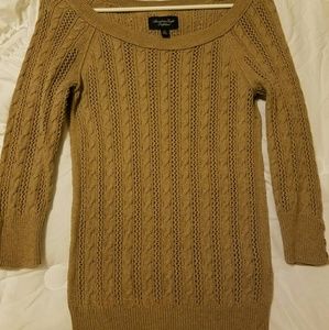 Cable Knit 3/4 Sleeve Sweater