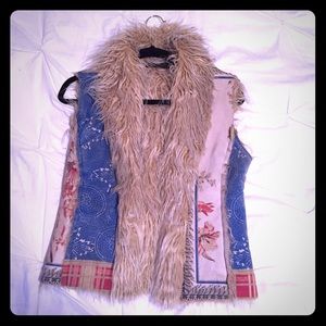 Just Cavalli shag vest