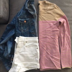 J. Crew cashmere stripe sweater