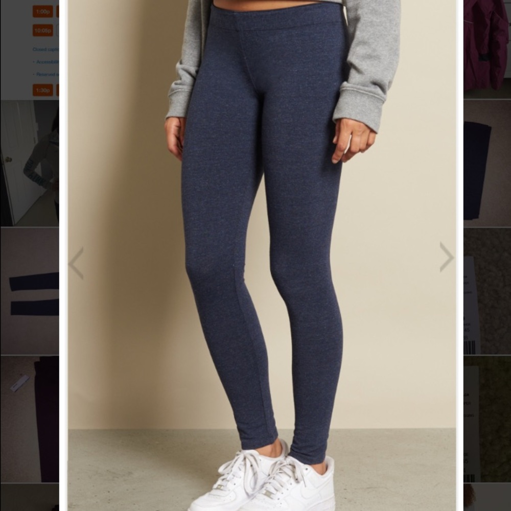 Garage super soft long leggings navy blue