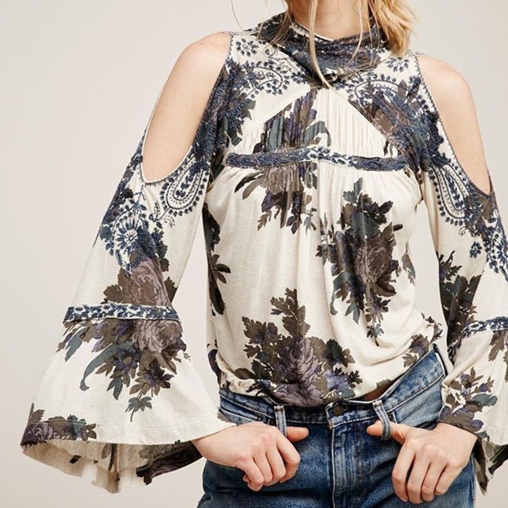 Free people flower print top