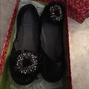 Brand new Tory Burch flats with embellishments