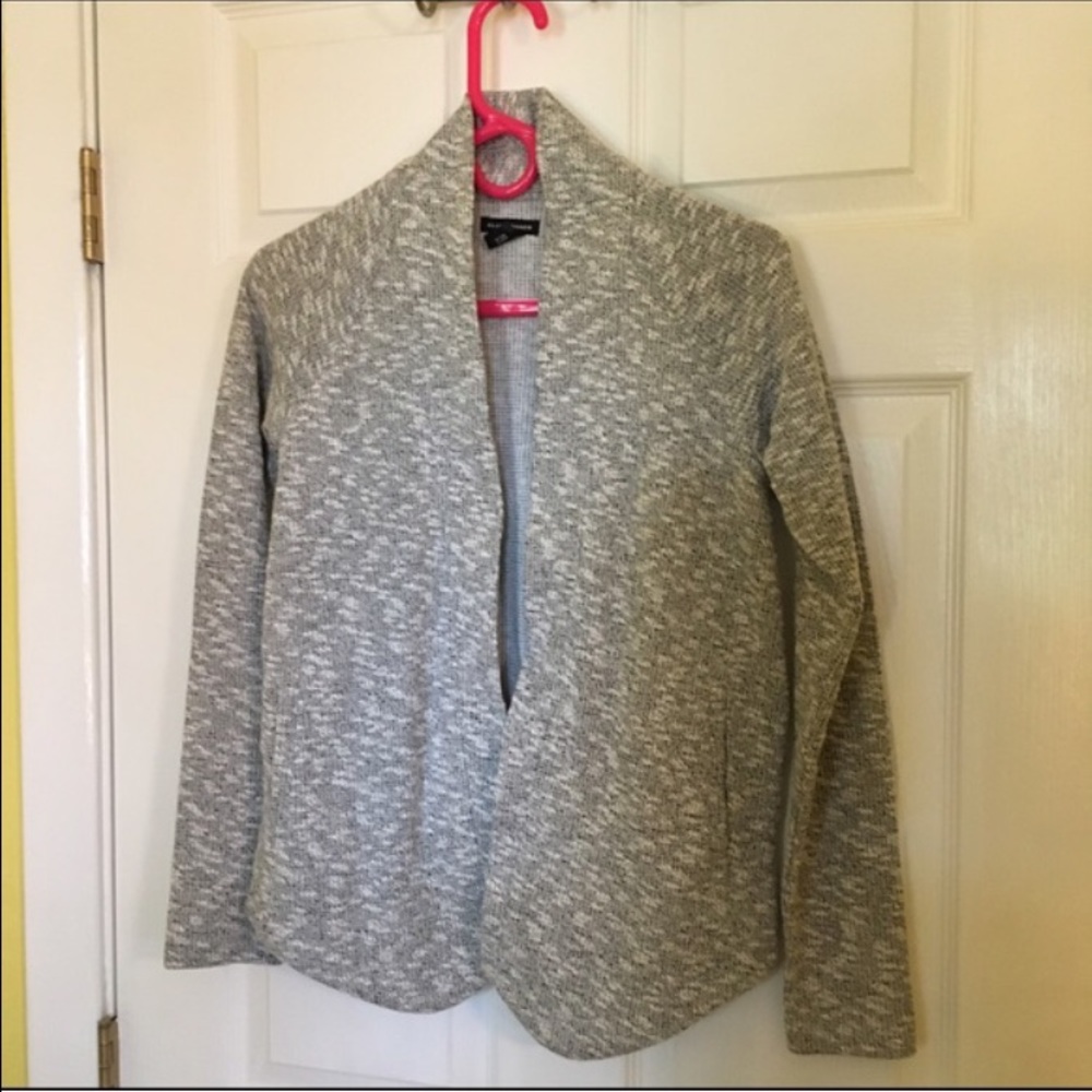 Black and white Club Monaco sweater jacket