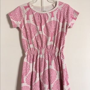 Winter water factory pink tree dress