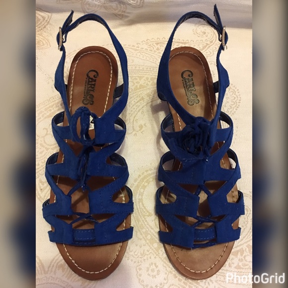 Carlos Santana Shoes - Carlos Santana Sandals Size 7 Cobolt Blue