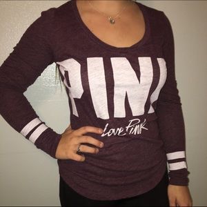 VS PINK maroon top