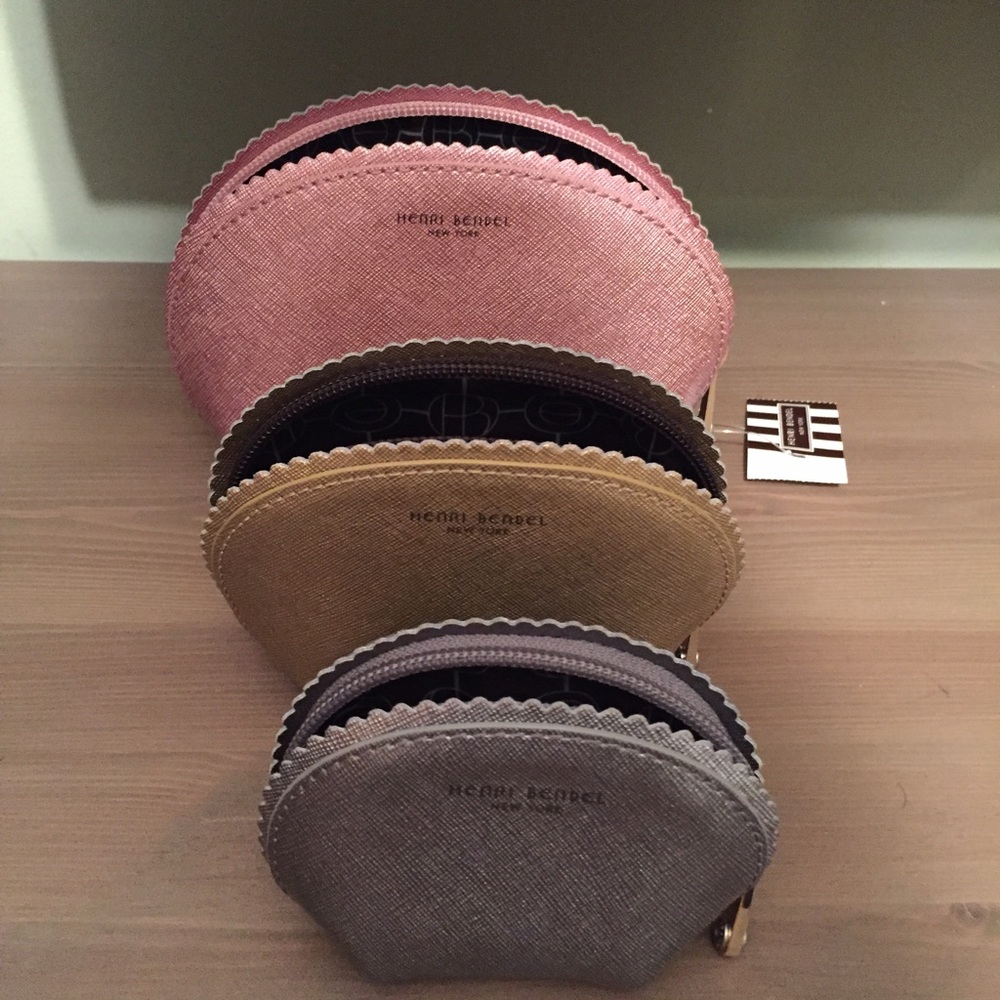 Leather cosmetic bag Trio