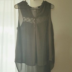 Dark green sheer Tank