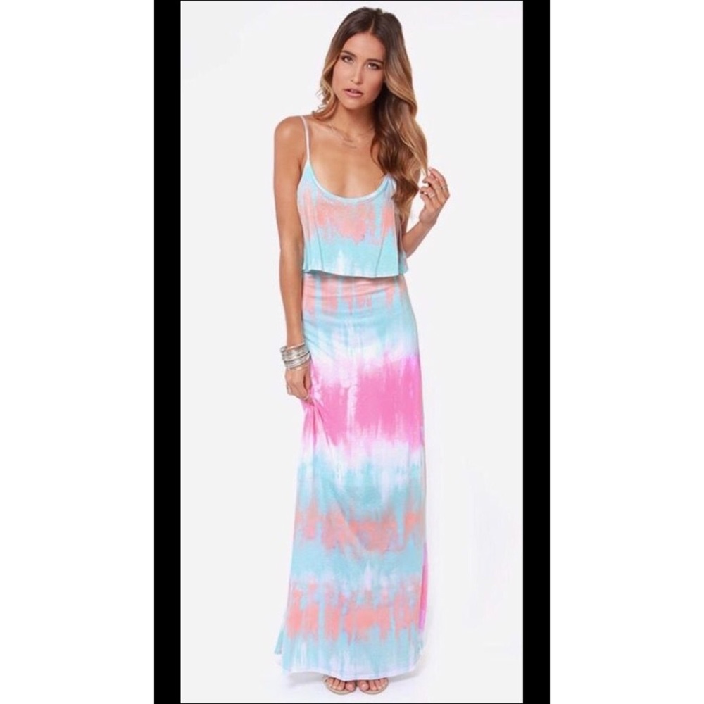 Brand new tie dye maxi - lulus