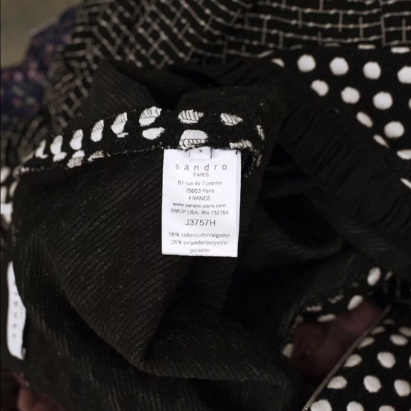 Sandro dotted elastic wasit skirt - Picture 4 of 4