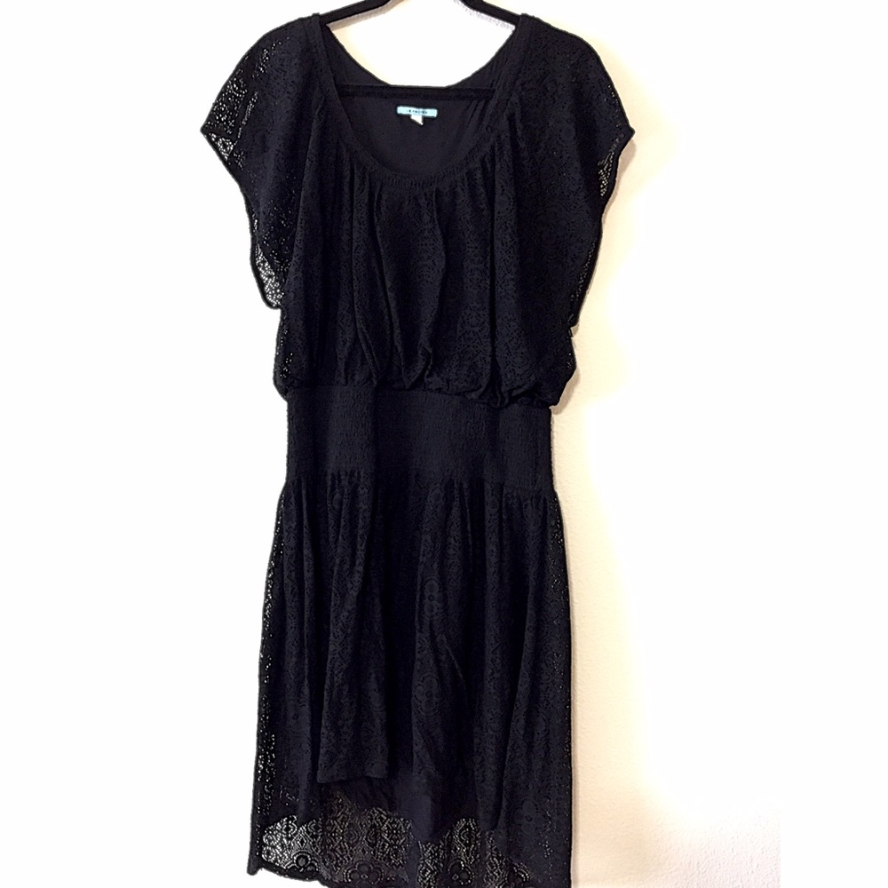 Lace Eyelet high/low Dress