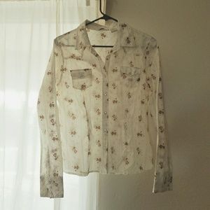 Button Down Floral long sleeved shirt