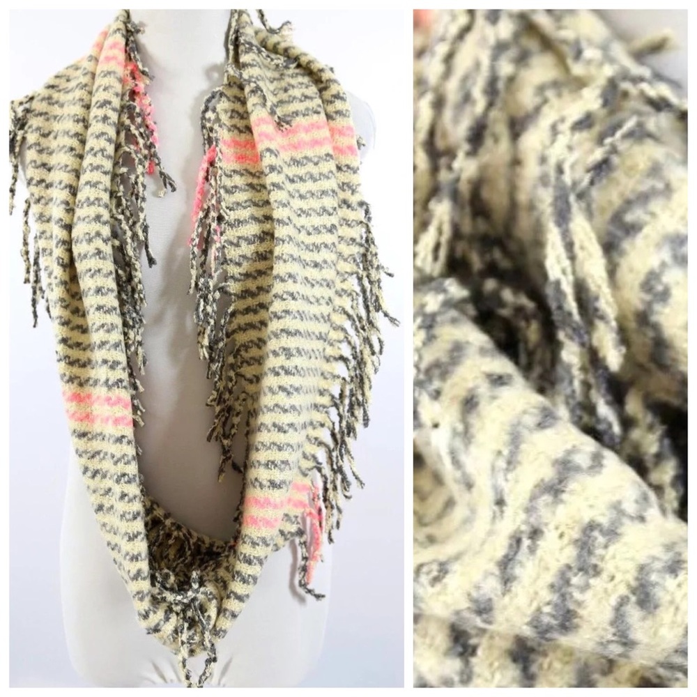 Caterpillar Fringe Infinity Scarf - Picture 3 of 4