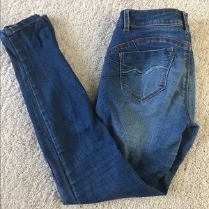 Blue spice skinny jeans