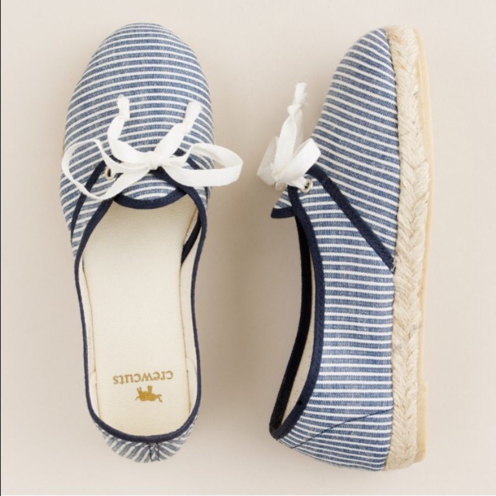 Jcrew striped espadrilles
