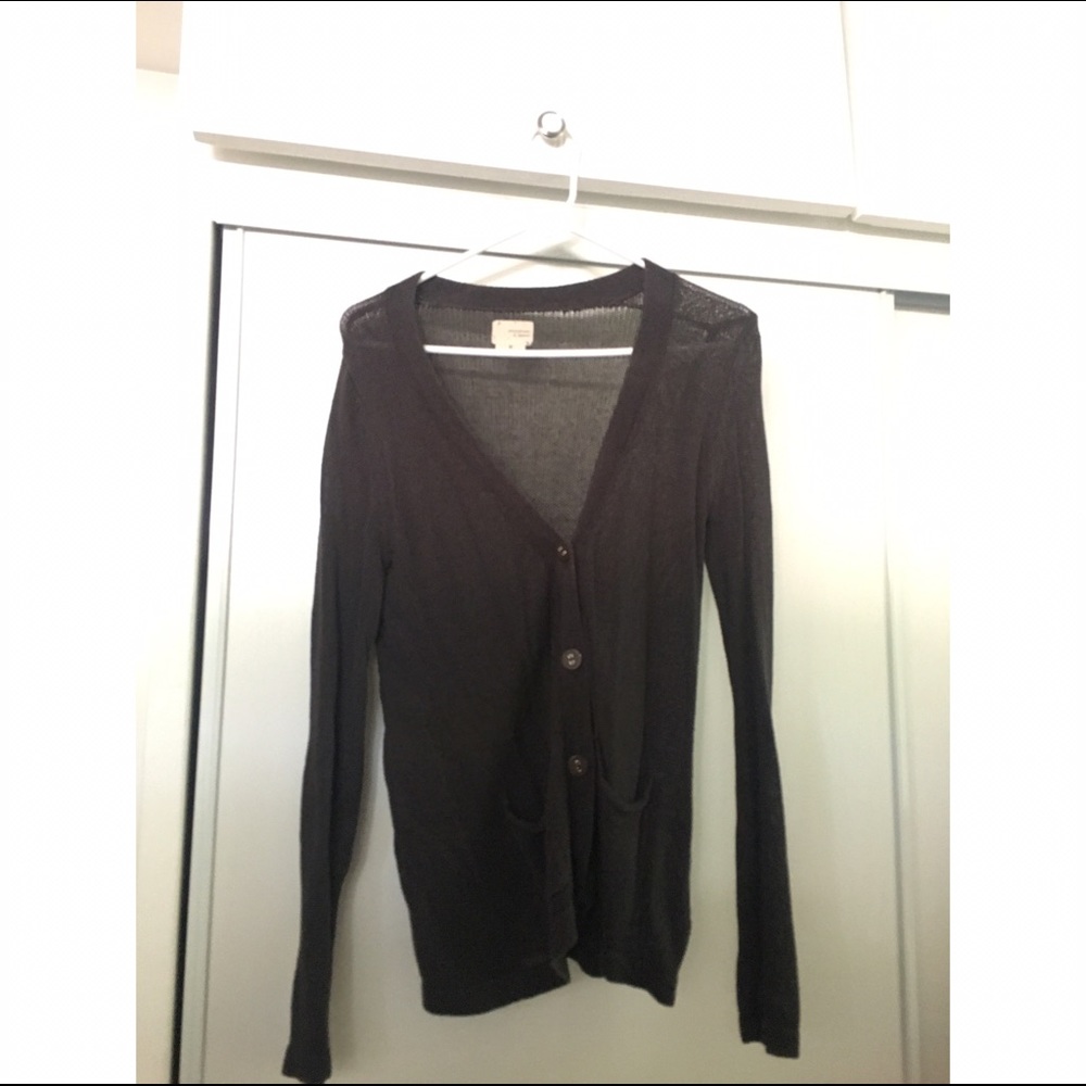 Dark grey cardigan/ buttons