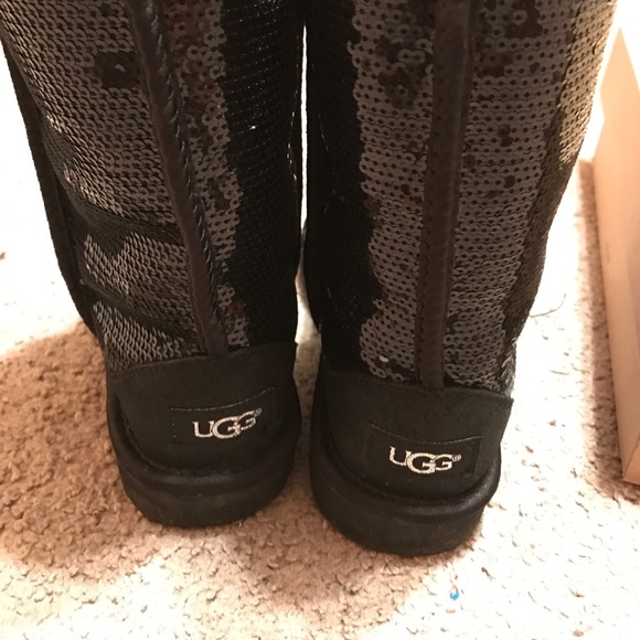 Sparkle Uggs BLACK - Picture 3 of 4