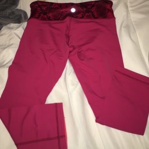 Lu lu lemon cropped leggings