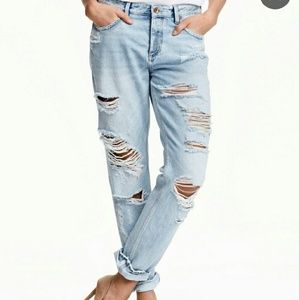 Low Waist Boyfriend Jeans