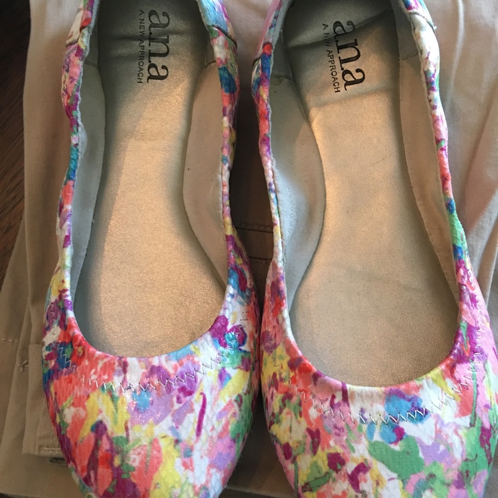 Multi-Colored Ballet Flats by a.n.a