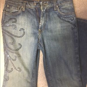 Kippys jeans with Swarovski crystals