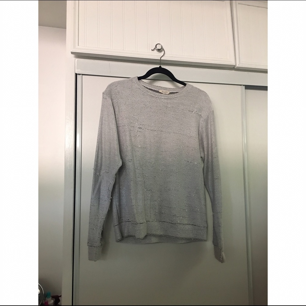 Damaged looking crew neck from brandy warehouse
