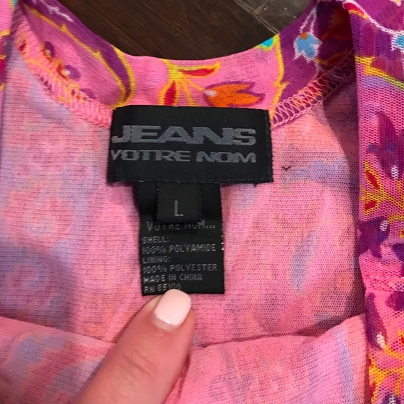 Pink sleeves shirt by votre nom size L - Picture 3 of 4