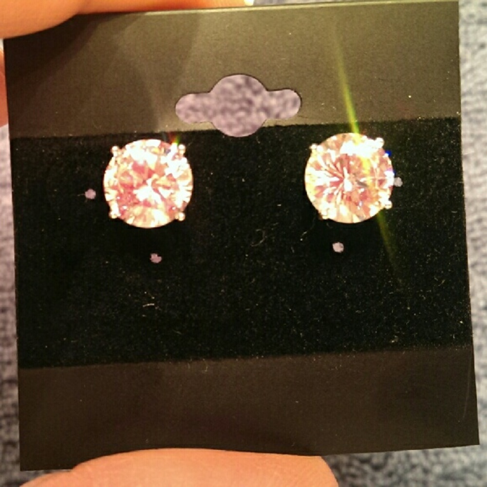 5.50 cttw Diamonique Round Stud Earrings Epiphany