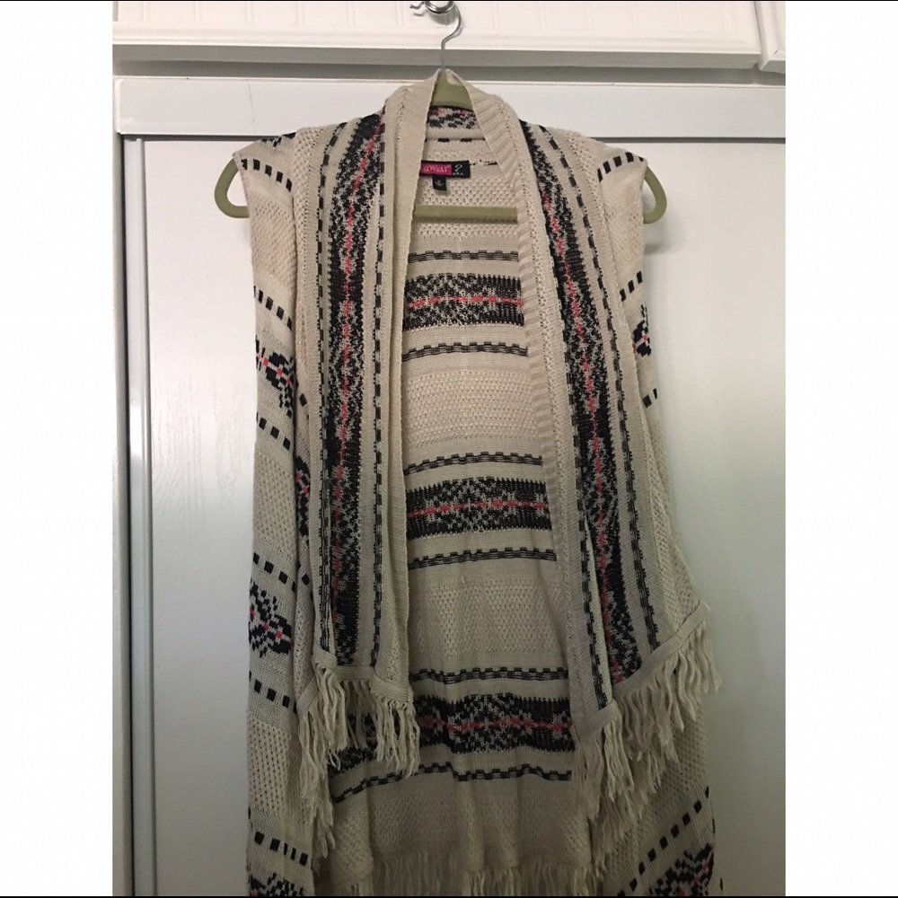 Hippie open and open sleeve cardigan